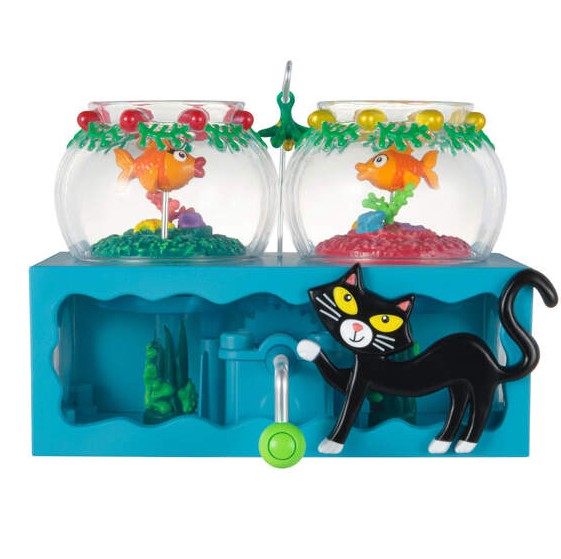 2024 Mistletoe Fishmas, Cat and Fishbowl